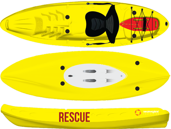 Diapo 6 : Petit Canoë jaune 'rescue'.