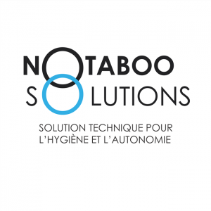 Logo de l’association NoTaboo Solutions légende: « Solution technique pour l’hygiène et l’autonomie »