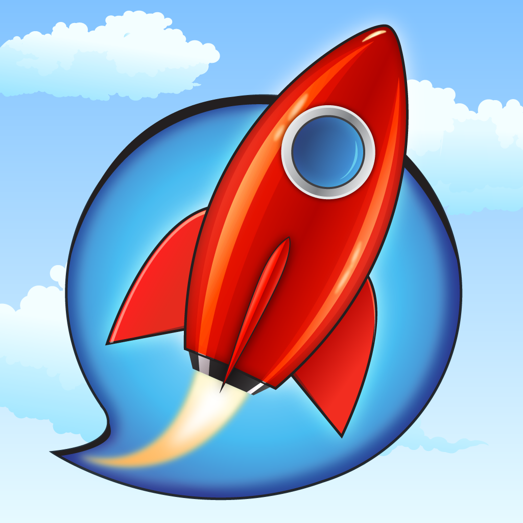 Diapo 2 : Logo de l'application TalkRocketGo.