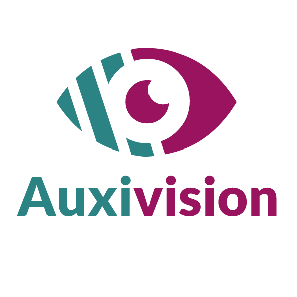 Diapo 2 : Logo de l'application Auxivision