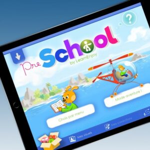 Interface de PreSchool sur une tablette