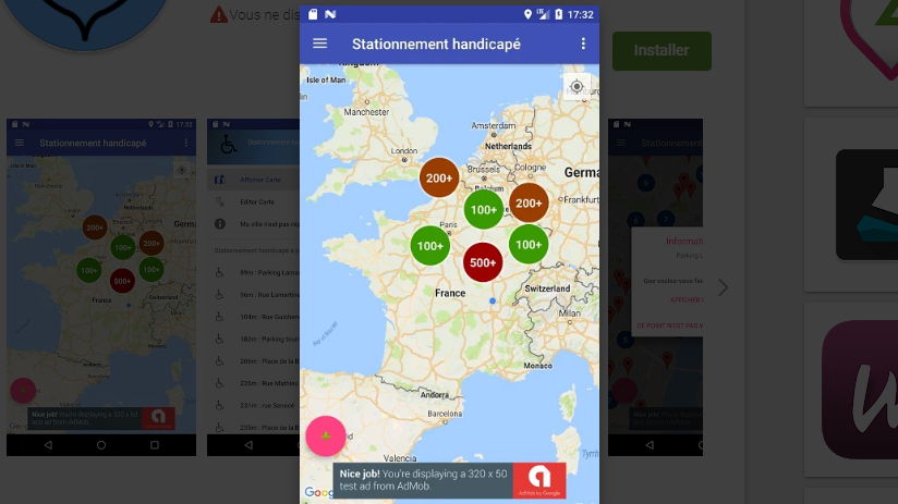 Diapo 2 : interface de l'application