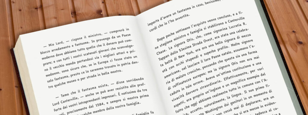 Diapo 4 : Image d'un texte écrit écrit avec la police EasyReading sur un livre