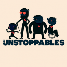 photo représentant les 4 personnages du jeu the unstoppables