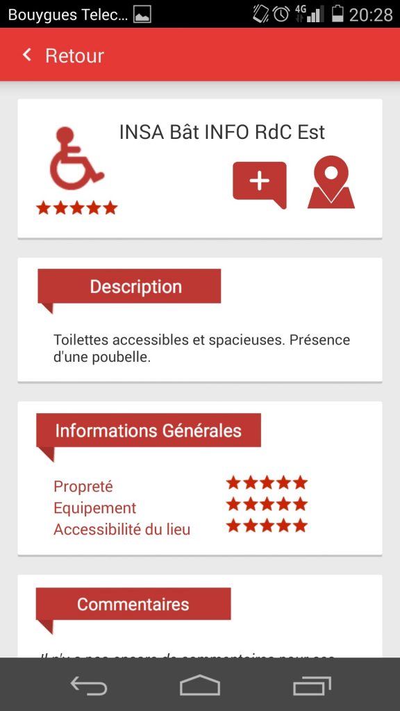 Diapo 3 : interface de l'application handipressante