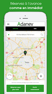 Diapo 3 : photo qui représente l'application adanev cab