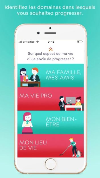 Diapo 3 : l'application Alix et moi représentant différents domaines