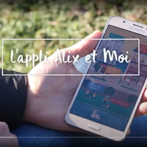 Application Alix et Moi sur un smartphone