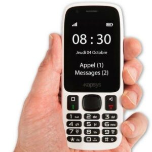 Image du téléphone MiniVision dans la main d’une personne