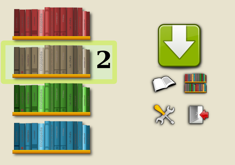 Diapo 3 : pictogrammes représentant une bibliothèque