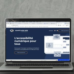 Interface de la plateforme Adapte Mon Web