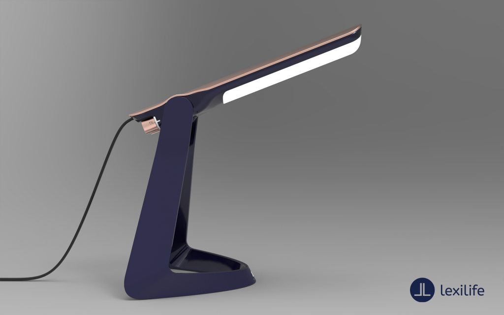 Diapo 2 : photo qui représente la lampe lexilight