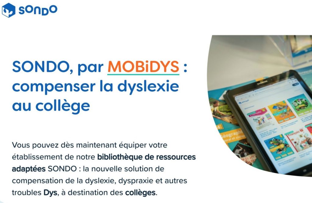 Diapo 3 : photo qui représente la 1ère page de couverture du site mobidys