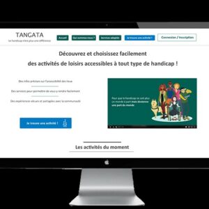 Photo représentant la plateforme Tangata dans un écran d’ordinateur