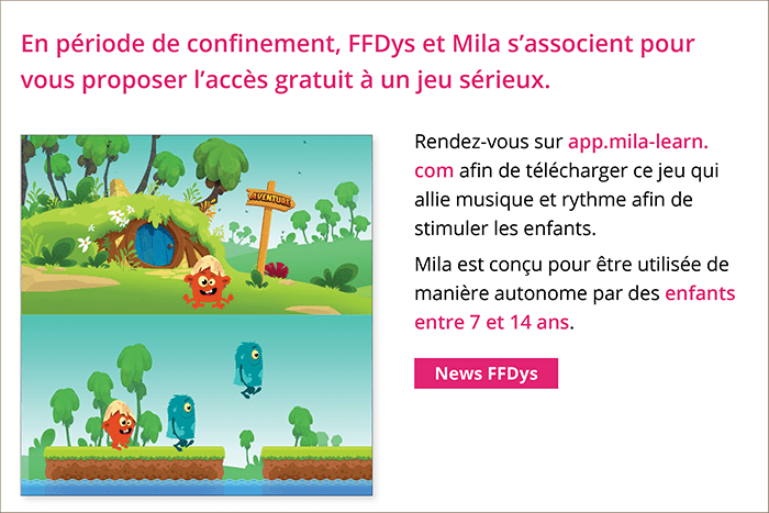 Diapo 4 : Article de la FFDYS sur Mila