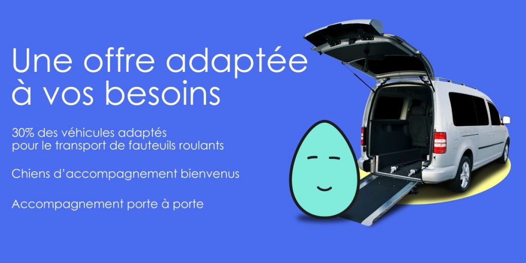 Diapo 4 : Image d'un véhicule adapté avec l'annonce d'une offre adapté à vos besoins