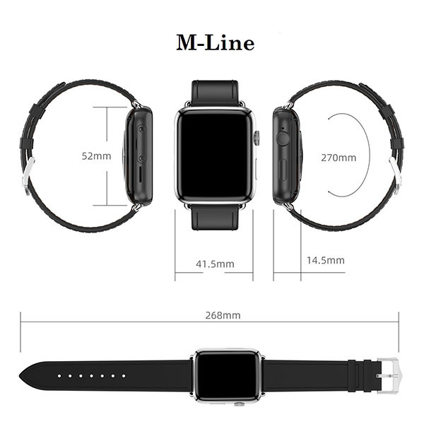 Diapo 3 : La M-Line sous différentes formes, de face, de profil et plate sur une surface plane.