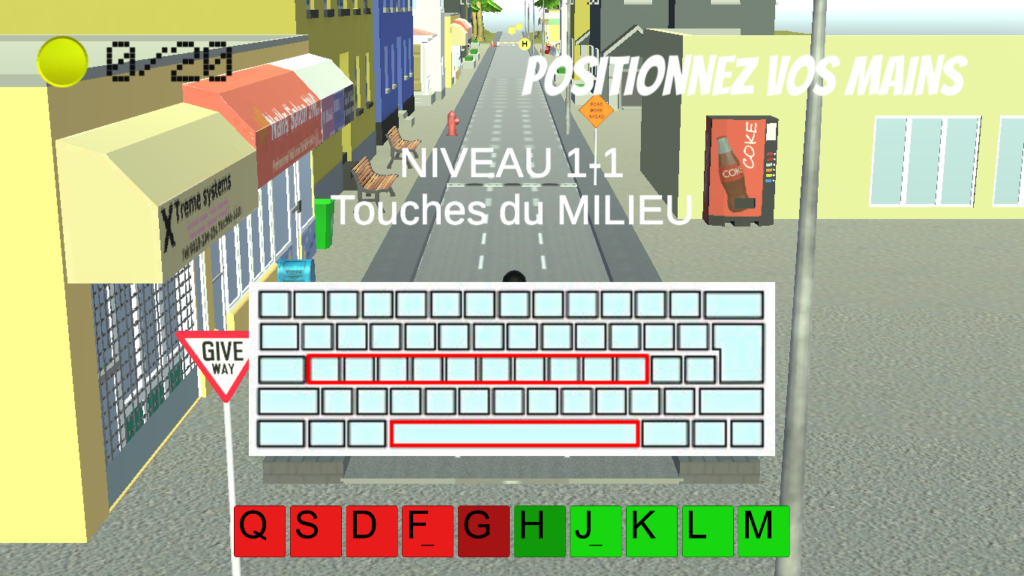 Diapo 5 : Image du fonctionnement du clavier avec Dactylo Run